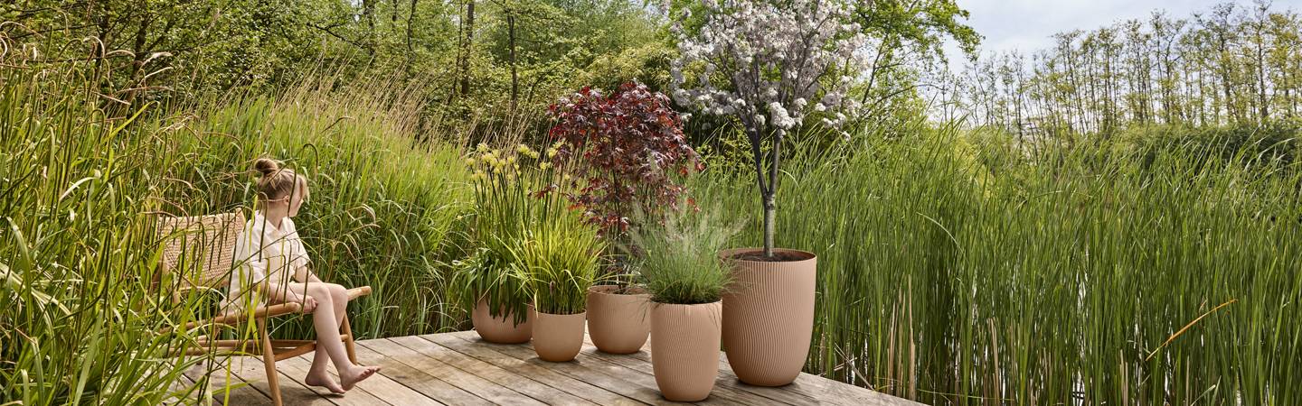 sereh hoog 40cm paddenstoel beige